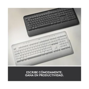 Teclado Inalambrico Logitech K650 (920-010910) Negro, Bluetooth - Imagen 8