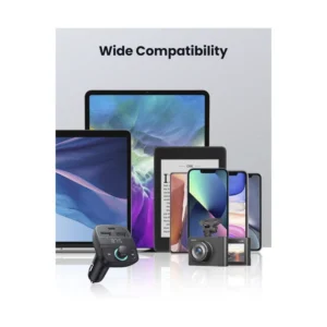 Transmisor Fm Bluetooth Carga Rapida Autoradio Ugreen (6957303889105) Bt 5.0, Mp3/mp4, X2 Usb/usb-c - Imagen 8