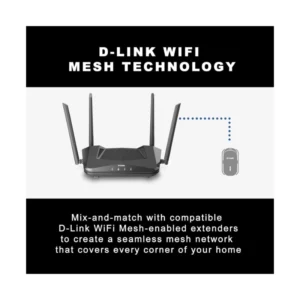 Router Inalambrico D-link Ax1500 (Dir-x1560) 2.4ghz/300mbps, 5ghz/1200mbps, Antena X4, Port X4 10/100/1000mbps - Imagen 9