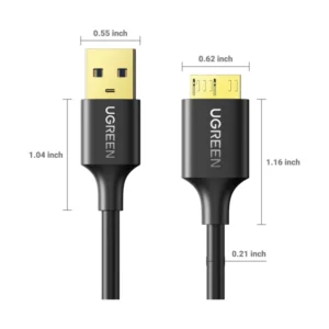 Cable Usb 3.0 A Micro Usb Ugreen (6957303818402) 5gbps, Negro - Imagen 9