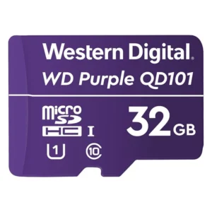 Memoria Micro Sd Western Digital Qd101 32gb (Wdd032g1p0c-85aelo) Purpura, 16 Tbw, Sdxc, Para Camara Vigilancia - Imagen 2