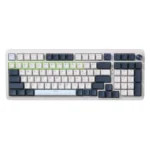Teclado Inalambrico Redragon Eisa Pro (K686wb-rgb-pro) Gaming, Blanco Con Azul, Mecanico, Switch Rojo, Bluetooth, Led-rgb