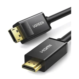 Cable Dp A Hdmi Ugreen (10202) Negro, 4k, Hasta 30hz, 2 Metros - Imagen 1