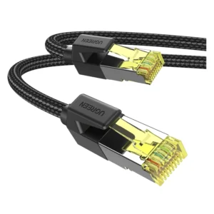 Cable De Red Ugreen Nw150 (30791) Negro, Cat7, 600mhz, 10 Metros - Imagen 1