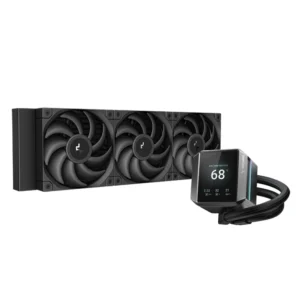 Enfriamiento Liquido Deep Cool Mystique 360 (R-lx750-bkdsnmp-g-1) 1155/1700-am4/am5, Pantallas Lcd, Negro, X3 Fan - Imagen 1