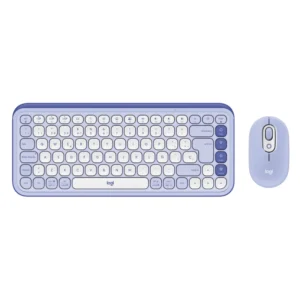 Combo Inalambrico Logitech Pop Icon Combo (920-013054) Lila Y Blanco Crudo, Teclado+mouse - Imagen 1