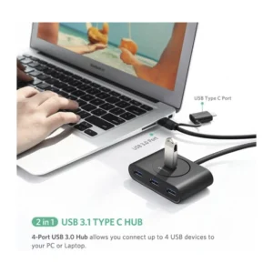 Hub Usb Ugreen 4 Puertos ( 40850 ) Usb 3.0, Entrada Dual Usb-a/usb-c - Imagen 2