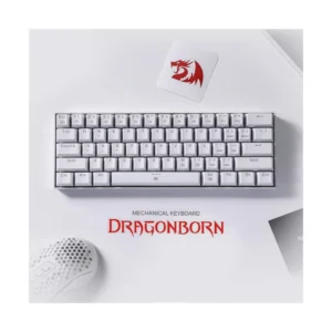 Teclado Redragon Dragonborn 60% (K630w-rgb-brown) Gaming, Blanco, Mecanico, Switch Marron, Led-rgb - Imagen 3