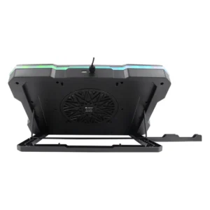 Cooler Para Laptop Teros (Te-7133n) Negro, Para 14" Al 19", X1 Fan, Pantalla Lcd, Led-rgb - Imagen 3