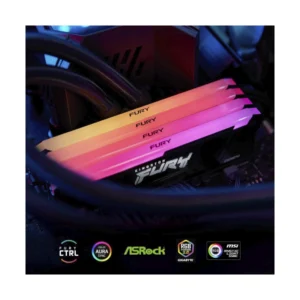 MEMORIA RAM KINGSTON FURY BEAST DDR4 16GB/3200 ( KF432C16BB2A/16 ) NEGRO, LED-RGB - Imagen 3