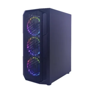 CASE HALION ( MERCURY 2107 ) CON FUENTE DE 500W, NEGRO, E-ATX, 1 PANEL VIDRIO, X4 FAN, LED-RGB - Imagen 3