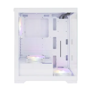 CASE 1STPLAYER MI7 ( MI7 WHITE ) SIN FUENTE, BLANCO, ATX, 2 PANEL VIDRIO, X3 FAN, LED-RGB - Imagen 4