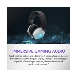 Auricular Inalambrico Alienware Aw720h (520-aaxh) Gaming, Blanco, Usb Wireless + Cable Jack X1 - Imagen 4