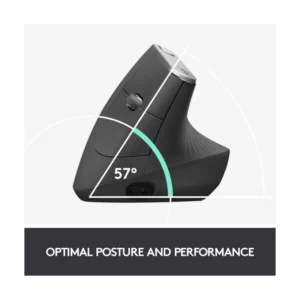 Mouse Inalambrico Logitech Mx Vertical Advanced (910-005449) Negro, Bluetooth, Ergonomico, 1600 Dpi - Imagen 4