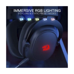 Auricular Inalambrico Redragon Zeus Pro (H510-pro) Gaming, Negro, 7.1, Usb Wireless + Cable Usb, Led-rgb - Imagen 5