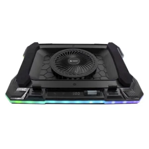 Cooler Para Laptop Teros (Te-7133n) Negro, Para 14" Al 19", X1 Fan, Pantalla Lcd, Led-rgb - Imagen 5