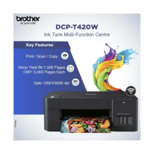 IMPRESORA MULTIFUNCIONAL BROTHER ( DCP-T420W ) CON TANQUE, IMPRIME - ESCANEA - FOTOCOPIA - INALAMBRICO - Imagen 5