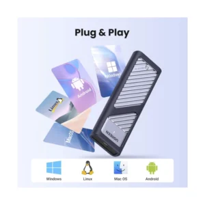 Rack Para M.2 Ugreen Cm559 (15511) Negro, M.2 Nvme, Cable Usb-c/usb 3.2 - Imagen 6