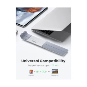 Soporte Para Laptop Ugreen (40289) Aluminio, Ajustable, Para 12" Al 17.3", 5 Niveles - Imagen 9