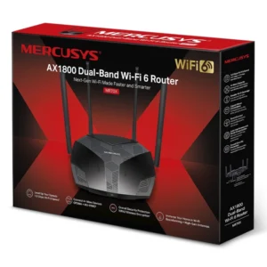 Router Inalambrico Mercusys Ax1800 (Mr70x) Wifi 6, 2.4ghz/574mbps, 5ghz/1201mbps, Antena X4, Port X3 Lan 10/100/1000mbps, Port X1 Wan 10/100/1000mbps - Imagen 5