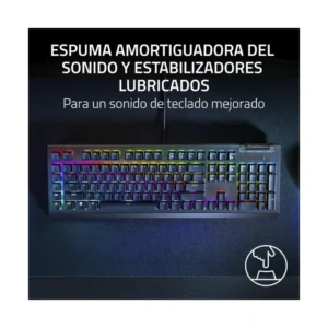 Teclado Razer Blackwidow V4 X (Rz03-04702800-R311) Gaming, Negro, Switch Amarillos, Mecanico, 6 Teclas Macro Dedicadas, Led-Rgb - Imagen 7