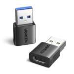 Adaptador Usb-C Hembra A Usb Ugreen Us701 (45275) Negro, 2 Adaptadores, 10 Gbps