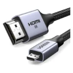 Cable Micro Hdmi A Hdmi Ugreen Hd164 (15517) 8K 60Hz, 4K 240Hz, Carcasa De Aluminio, 2 Metros