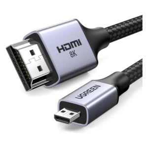 Cable Micro Hdmi A Hdmi Ugreen Hd164 (15517) 8K 60Hz, 4K 240Hz, Carcasa De Aluminio, 2 Metros - Imagen 1