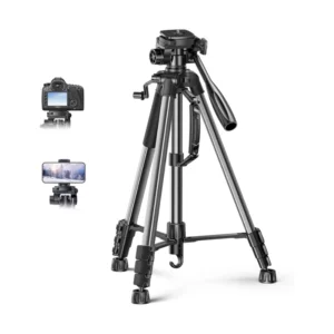 Tripode Para Camara Ugreen (15187) 175 Cm, Aleacion De Aluminio Con Soporte Para Celular, Cabezal De 360°, Compatible Con Dslr/Proyectores/ Camara - Imagen 1