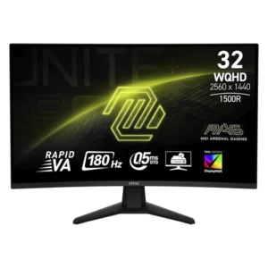 Monitor Gaming Msi 32" (Mag 32Cq6F) Curvo, Qhd 2K, Va, 2 Hdmi/Dp, 0.5Ms, 180Hz - Imagen 1