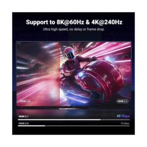 Cable Hdmi A Hdmi Ugreen Hd171 (25908) Negro, 2.1, 4K/8K, Hasta 240Hz, Hdcp 2.3, 1 Metros - Imagen 3