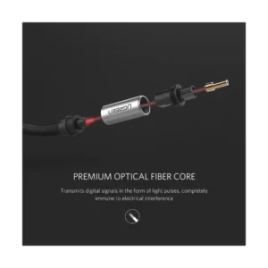 Cable Optico Audio Toslink Ugreen (10541) Negro, 3 Metros - Imagen 4