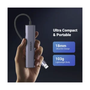 Adaptador Usb A 5 En 1 Ugreen (60554) X3 Usb - X1 Rj45 Gigabit - Imagen 6
