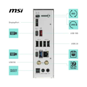 Placa Msi (B850 Gaming Plus Wifi) Am5, Atx, Pcie 5.0, M.2 Gen5, Ddr5 - Imagen 5