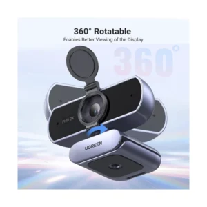 Camara Web Ugreen Cm717 (25442) Fhd, 2K 30 Fps, Negro, Enfoque Automatico, Cubierta De Privacidad, Cancelacion De Ruido Dual - Imagen 8