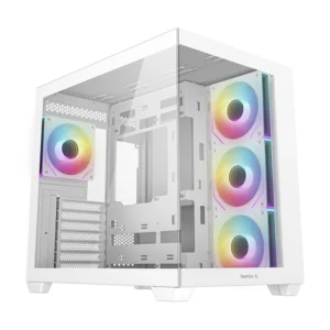 Case Deep Cool Cg530 4F Wh (R-Cg530-Whada4-G-1) Sin Fuente, Blanco, Atx, 2 Panel Vidrio, X4 Fan, Led-Argb - Imagen 1