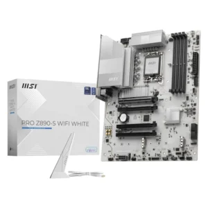 Placa Msi (Pro Z890-S Wifi White) Lga 1851, Atx, Pcie 5.0, M.2 Gen5, Wi-Fi 7, Ddr5 - Imagen 1