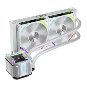 Enfriamiento Liquido 1Stplayer X-Starship Aio (X-240-Wh) Blanco, 1151/1851-Am4/Am5, X2 Fan, Pantalla Ips De 2,4 Pulgadas, Cobre Puro, Led-Argb - Imagen 1