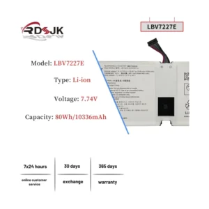 Bateria Para Portatil Lg Gram 15 2020 Lbv7227E (B08Rxqtwr6) Capacidad 80Wh/10336Mah, Bateria Li-Ion - Imagen 2