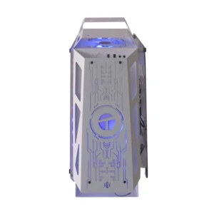 Case Teros (Te-1311G) Sin Fuente, Blanco, Micro-Atx, Con Control Remoto, 2 Panel Vidrio, X4 Fan, Led-Rgb - Imagen 2