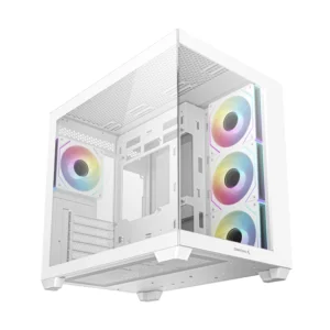 Case Deep Cool Cg530 4F Wh (R-Cg530-Whada4-G-1) Sin Fuente, Blanco, Atx, 2 Panel Vidrio, X4 Fan, Led-Argb - Imagen 3