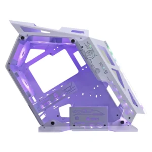 Case Teros (Te-1311G) Sin Fuente, Blanco, Micro-Atx, Con Control Remoto, 2 Panel Vidrio, X4 Fan, Led-Rgb - Imagen 3