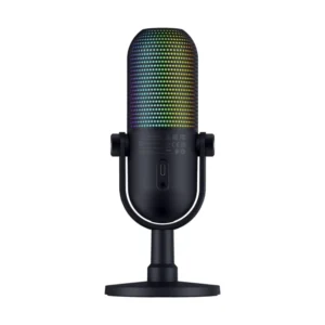 Microfono Razer Seiren V3 Chroma (Rz19-05060100-R3U1) Negro, Transmision Y Juegos, Toque Para Silenciar, Amortiguador, Led-Rgb - Imagen 3