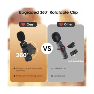 Microfono Inalambrico Portatil Maybesta (B0Dc33Rg61) Usb-C, X2 Microfonos, Bluetooth, Para Grabacion De Video De Youtube, Tik Tok, Pod Cast, Lives - Imagen 4