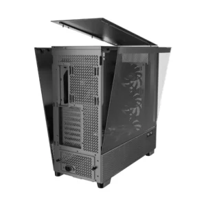 Case Antec Flux Pro (0-761345-10154-7) Sin Fuente, Negro Y Madera, E-Atx, X5 Fan, 1 Panel Vidrio - Imagen 7