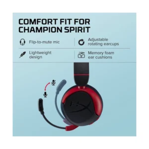 Auricular Inalambrico Hyperx Cloud Mini Wireless (7G8F1Aa) Gaming, Para Niños, Pc/Switch/Ps/Chromebook/Xbox/Movil, Bluetooth + Cable Usb-C - Imagen 5