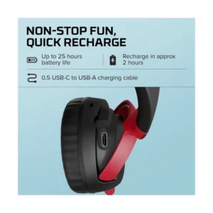 Auricular Inalambrico Hyperx Cloud Mini Wireless (7G8F1Aa) Gaming, Para Niños, Pc/Switch/Ps/Chromebook/Xbox/Movil, Bluetooth + Cable Usb-C - Imagen 6