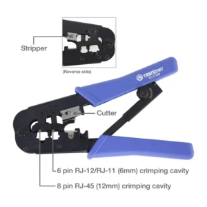 Alicate Crimping Tool Trendnet (Tc-Ct68) Engastar, Cortar, Pelar, Rj-11/Rj-45 - Imagen 6