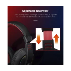 Auricular Redragon Ares Rgb (H120-Rgb) Gaming, Negro, Jack X2 + Usb + Cable Jack X1 - Imagen 6
