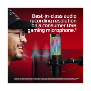 Microfono Hyperx Quadcast 2 S (9A273Aa) Negro, Iluminacion Rgb, Transmision Y Podcasting, Controles Integrados, Soporte De Choque Extraible, Pc/Mac - Imagen 9